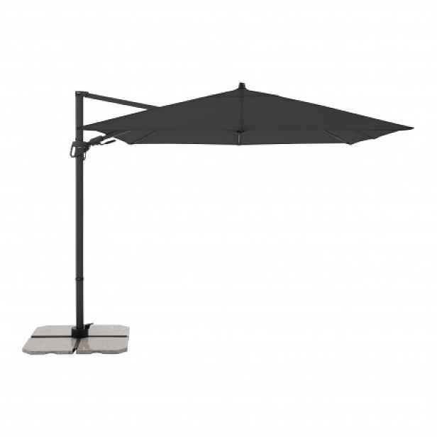 Zahradní slunečník s boční nohou Derby DERBY DX 280 x 280 cm- antracit