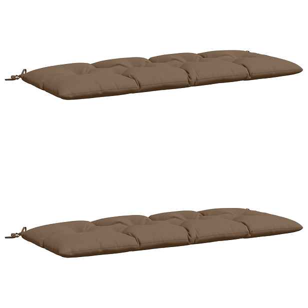 vidaXL Polstry na lavice VIANEN 2 ks 100% polyester Taupe