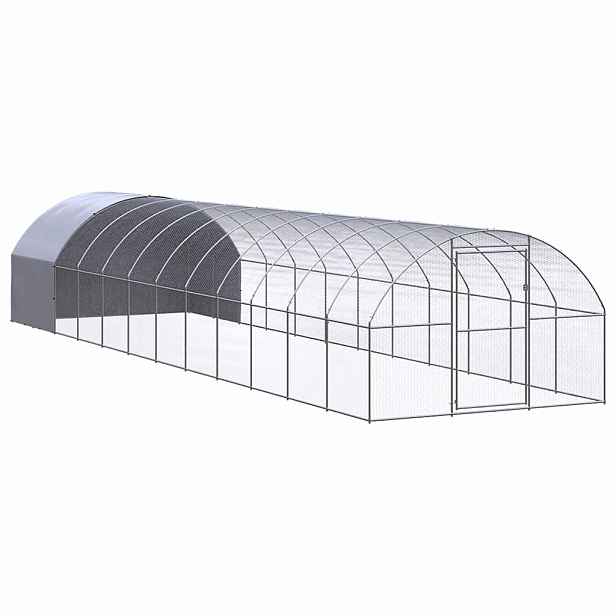 vidaXL Venkovní klec pro kuřata 3 x 12 x 2 m pozinkovaná ocel