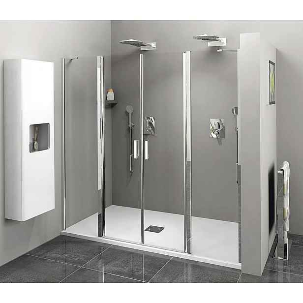 Sprchové dveře 160x190 cm Polysan Zoom chrom lesklý ZL1416