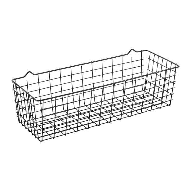 Černý nástěnný kuchyňský košík Metaltex Koala Lava