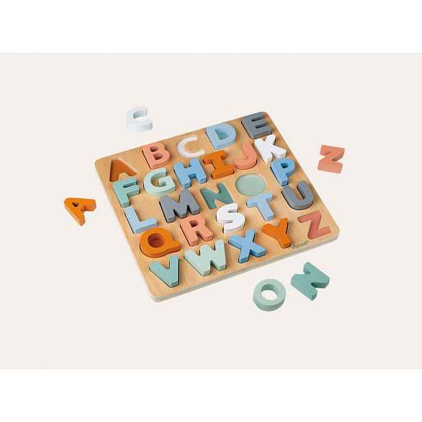 Janod Sweet Cocoon vkládací puzzle Abeceda 26 ks