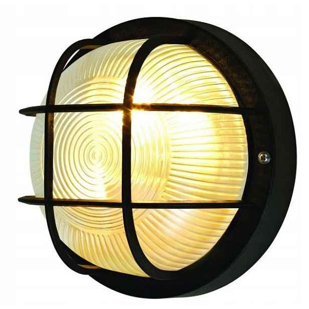 Sklepní svítidlo nástěnná lampa černá IP44 18,5 cm