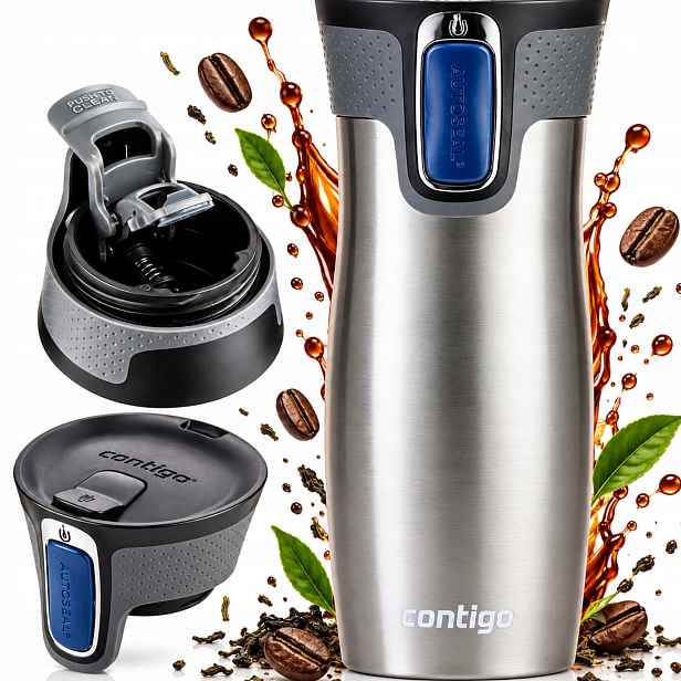 Termohrnek Contigo West Loop 2.0 vzduchotěsný do auta ocelový 470 ml