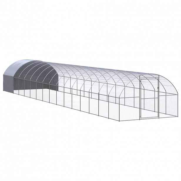 vidaXL Venkovní klec pro kuřata 3 x 16 x 2 m pozinkovaná ocel
