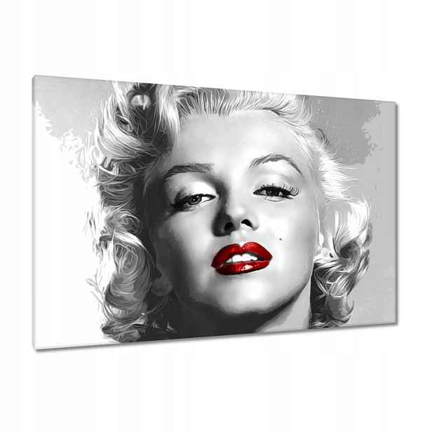 Obrazy 120x80 Monroe Červené rty
