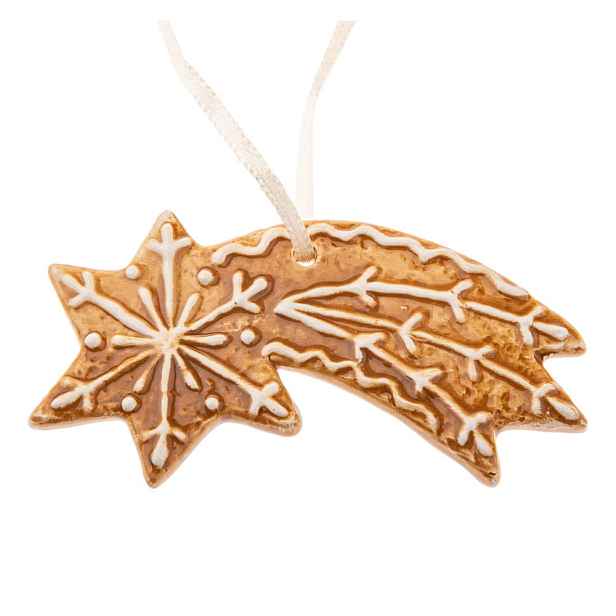 Keramická vánoční ozdoba 9 cm Gingerbread Comet – Dakls
