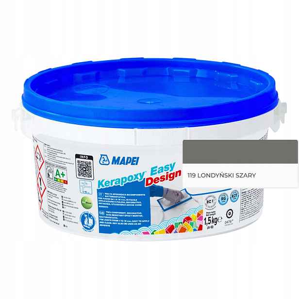 Mapei Epoxidová spárovací hmota Kerapoxy Easy Design 1,5 kg 119 Londýnská šedá