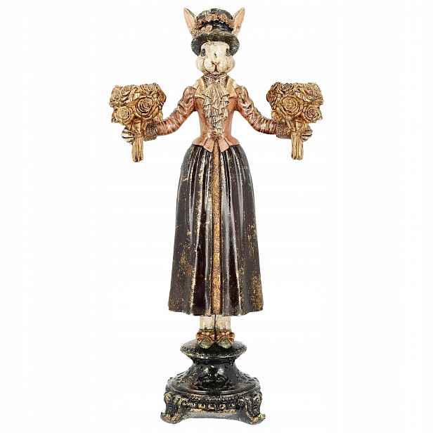 Svícen Kandelábr Velikonoční Zajíc Figurka Na Velikonoce Dárek 43 cm