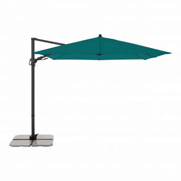Zahradní slunečník s boční nohou Derby DERBY DX 280 x 280 cm- modrý
