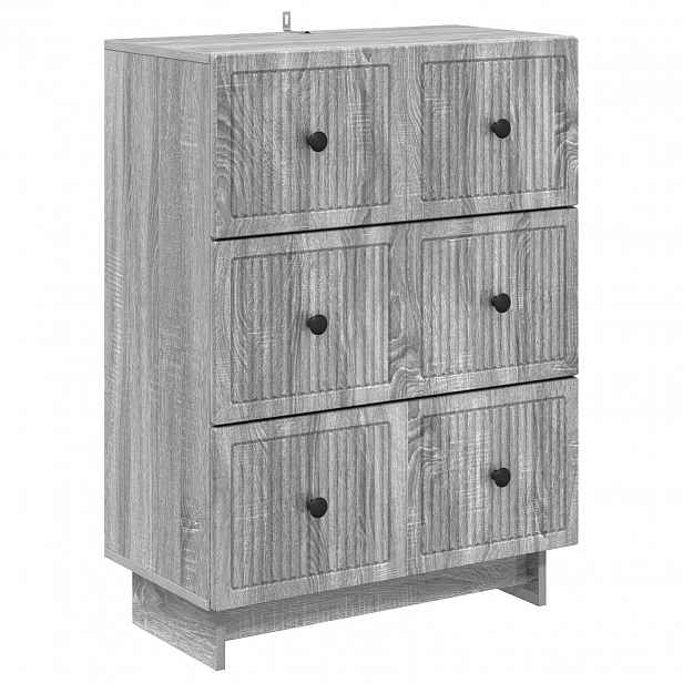 vidaXL Skříň se zásuvkami 66 x 34,5 x 90 cm Kompozitní dřevo