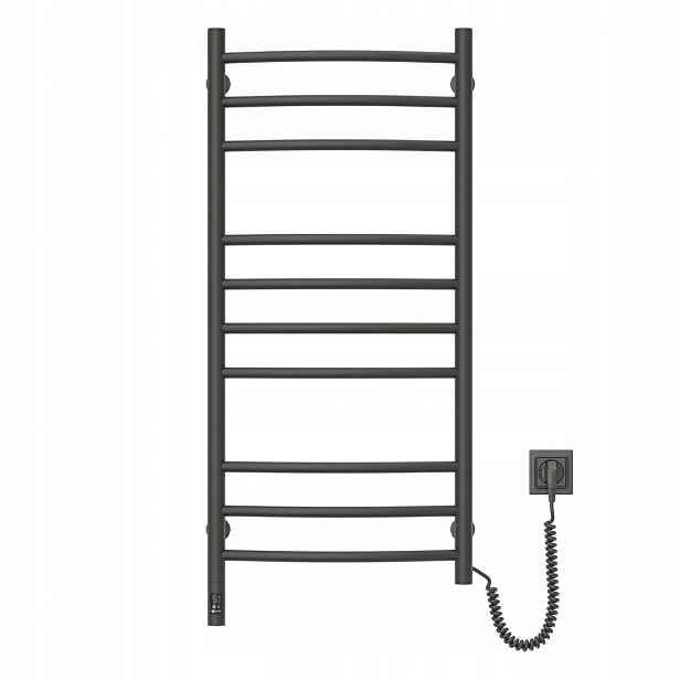 Elektrický koupelnový radiátor Camellia Sensor 480х1000, černý, pravý