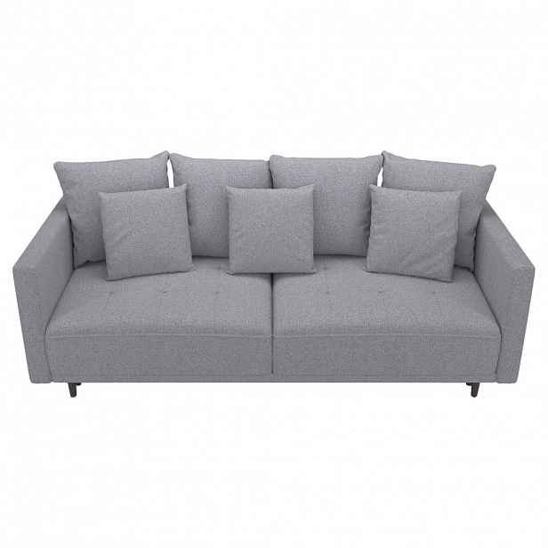 MID.YOU ROZKLÁDACÍ POHOVKA, textil, šedá
