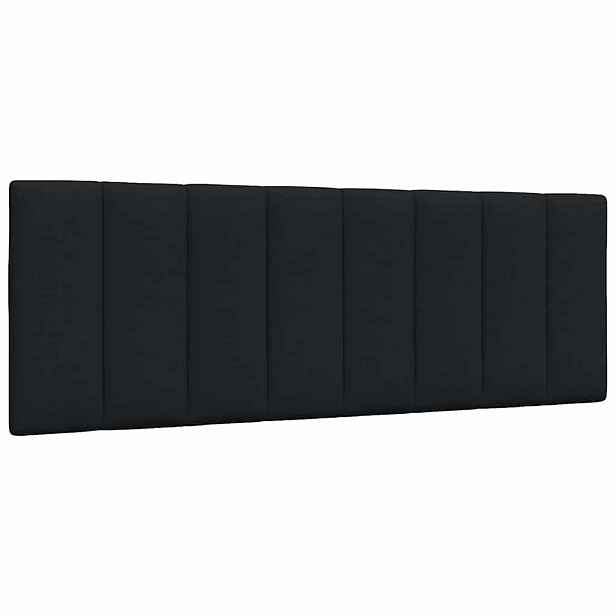 vidaXL Polštář na čelo postele Hanko černý 120 cm textil
