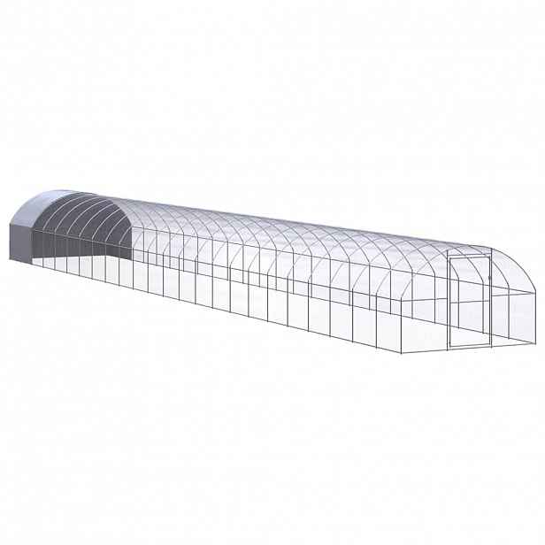 vidaXL Venkovní klec pro kuřata 3 x 24 x 2 m pozinkovaná ocel