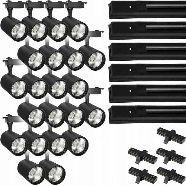22 X Halogenový Led Kolejnicový Reflektor, Kolejnicový Osvětlovací Systém