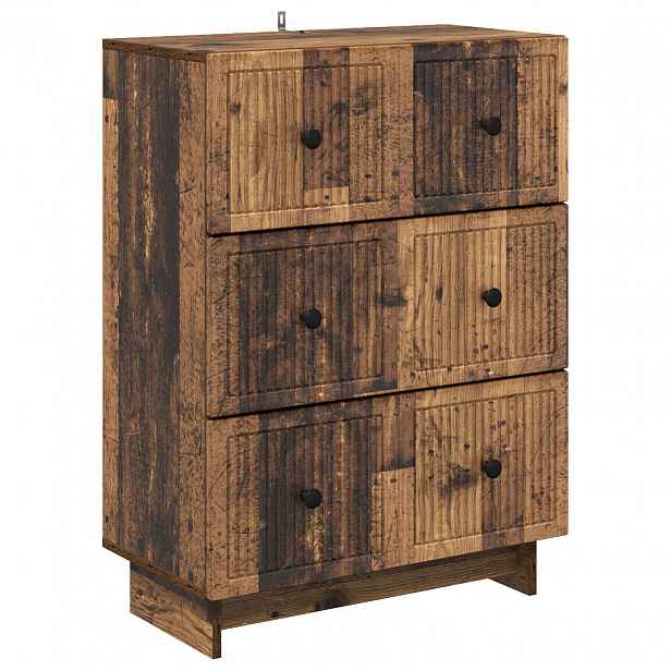 vidaXL Skříň se zásuvkami 66 x 34,5 x 90 cm Kompozitní dřevo