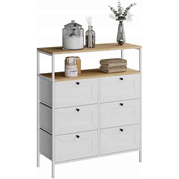 Komoda Vicco 80 x 30 x 95 cm bílá