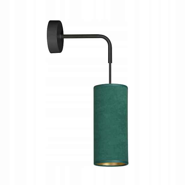 Nástěnná lampa Emibig Bente K1 Zelená 1xE27 Ocelovo-textilní IP20