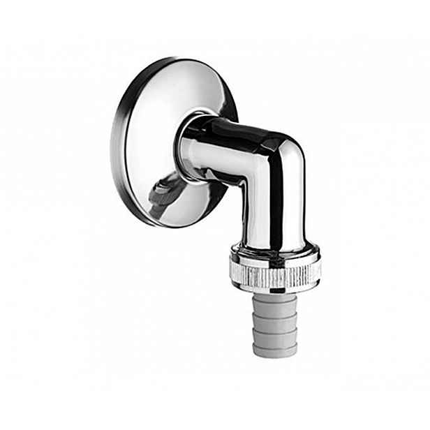 Schell - Připojovací koleno s rozetou, chrom 248370699