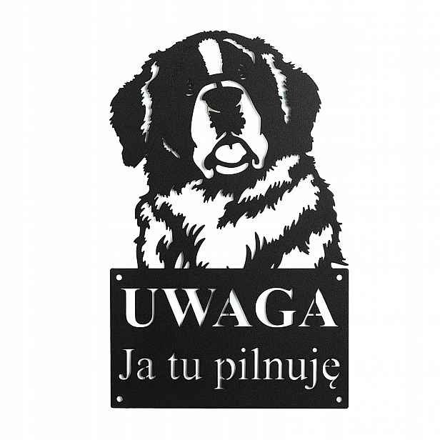 Cedule Pozor Pes Tabule Já tady hlídám Ocel 1,5 mm Grafika P-2