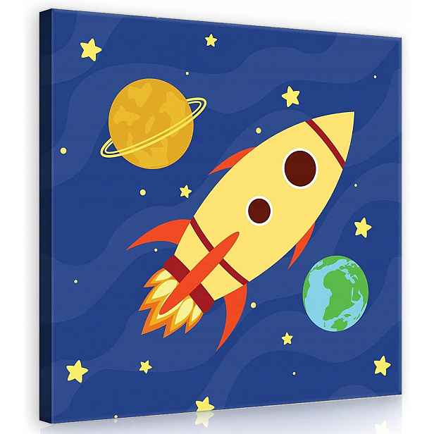 Obraz Na Plátně Canvas 80x80 Raketa Vesmír
