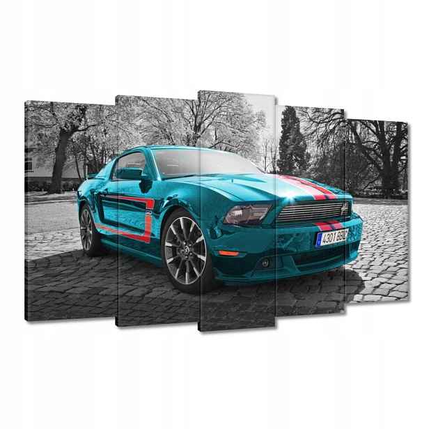 Obrazy 100x60 Tyrkysový Mustang Usa