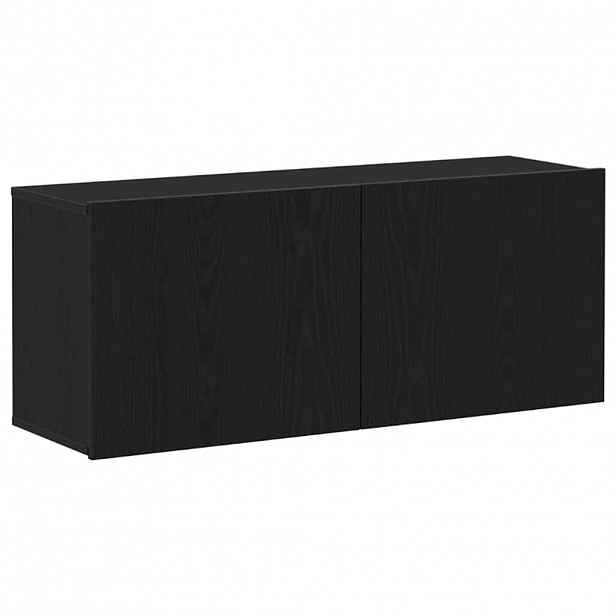 vidaXL Sestava TV skříněk 100 x 30 x 41 cm Černý dub Kompozitní dřevo