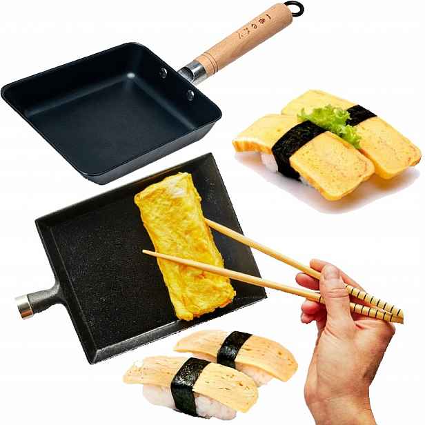 Pánev na omelety Tamago Tamagoyaki Nepřilnavý povrch 15 cm x 20 cm