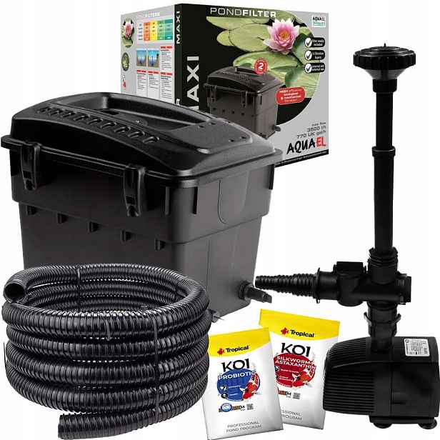 Aqua Nova čerpadlo NP-3000 Aquael filtr Maxi Sada pro jezírko bonus