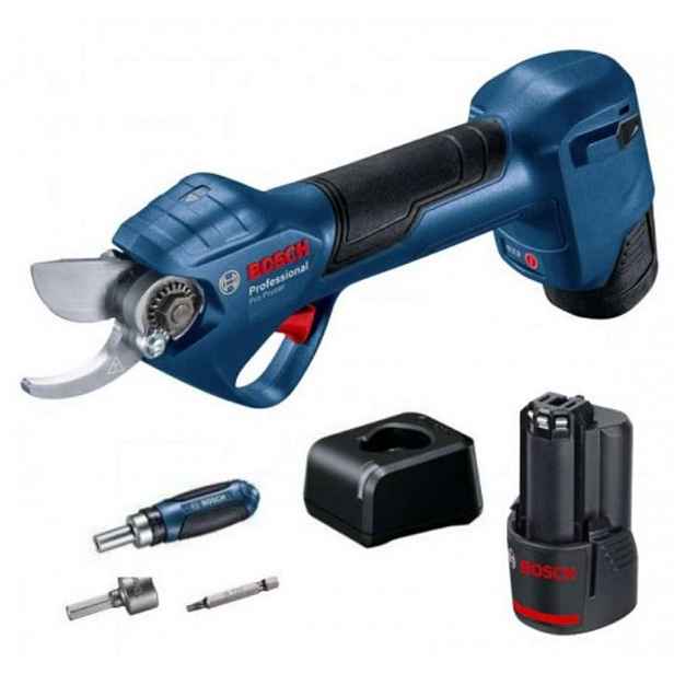 Bosch - 12V AKU nůžky na větve, 2x aku 3,0 Ah, nabíječka 06019K1021