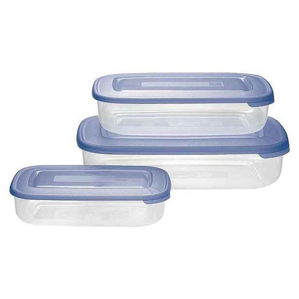 box-sada 3ks, 3,0l, 1,88l, 0,93l, obd. modrý, plast