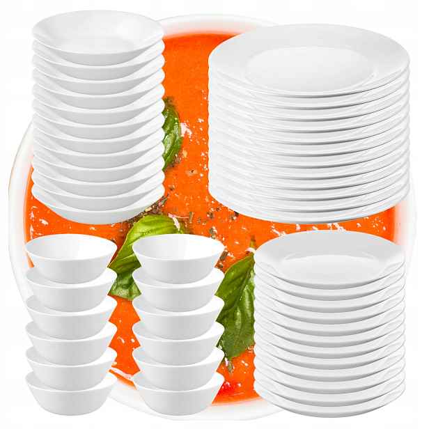 Ikea Oftast Jídelní Servis 48 ks Talíře Misky Sada pro 12 osob Bílá