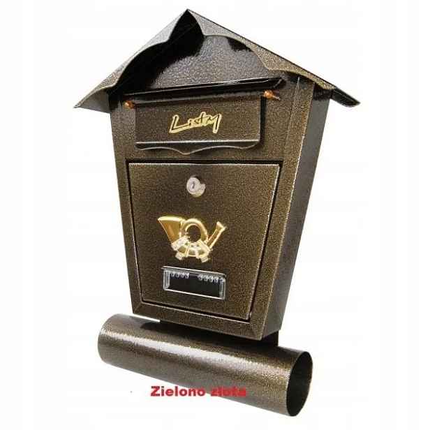 Poštovní Schránka S Tubou SD1T Zlatý Metalbud
