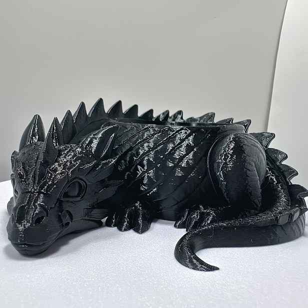 TEMU 1 Černý Gotický Květináč ve Tvaru Draka, 3D Tištěný Květináč pro Sukulenty, Multifunkční Dekorační Organizér na Stůl