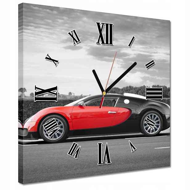 30x30 Bugatti Auto hodiny