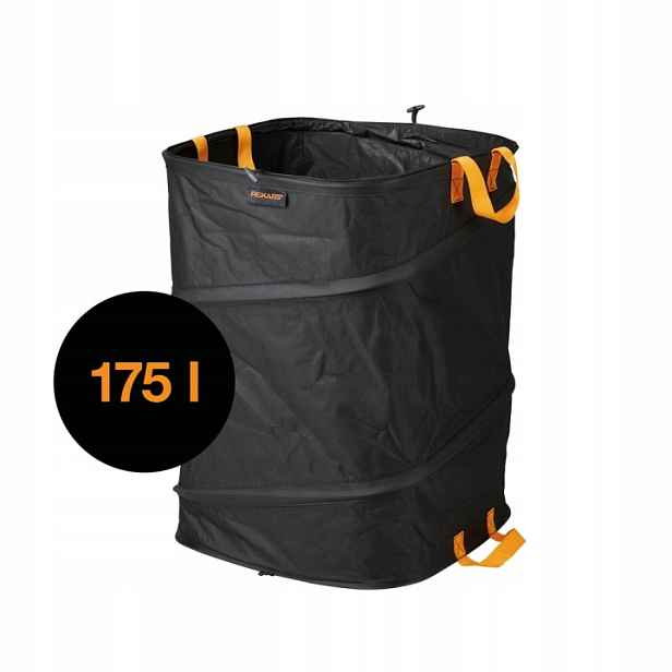 Skládací Zahradní Koš Na Listí Trávy Ergo Popup M 175L 1028372 Fiskars