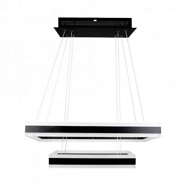 V-tac Závěsné Led svítidlo 100W soft light chandelier, stmívatelné, černá