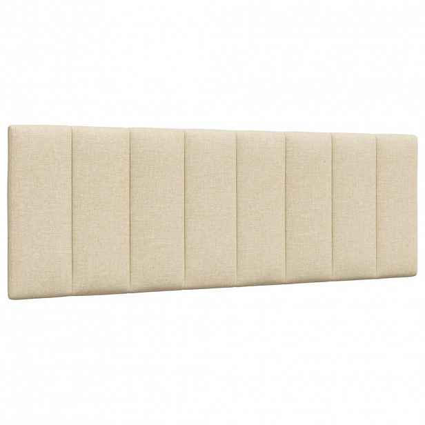 vidaXL Polštář na čelo postele Hanko krémový 120 cm textil