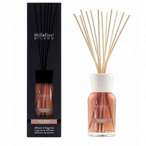 Vonné tyčinky 500 ml Rose Espresso Millefiori Milano
