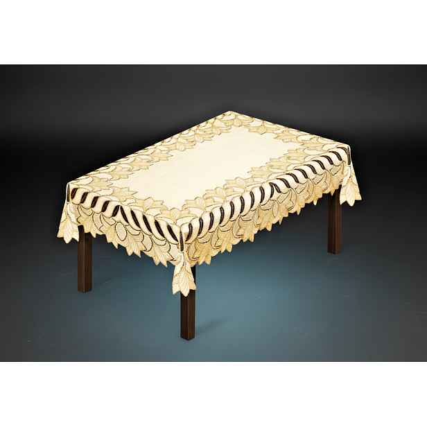 Žakárový ubrus SHERIF více rozměrů krémová MyBestHome Rozměr: 250x140 cm