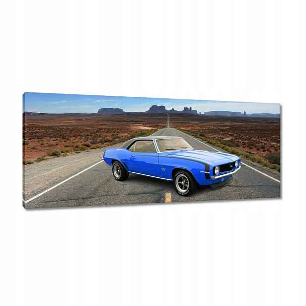 Obrazy 100x40 Modrý Chevrolet Ss