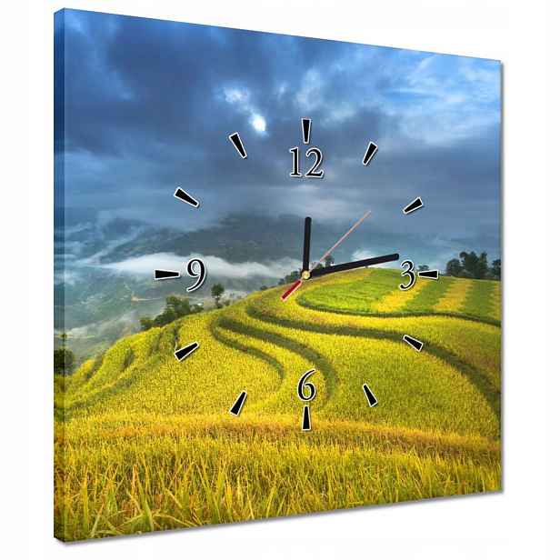 Hodiny 40x40 Pohled Krajina