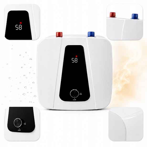 Ohřívač vody pod umyvadlo 10 l Florida Led displej horní přípojka