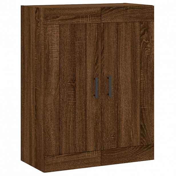 vidaXL Nástěnná skříňka hnědý dub 69,5 x 34 x 90 cm kompozitní dřevo
