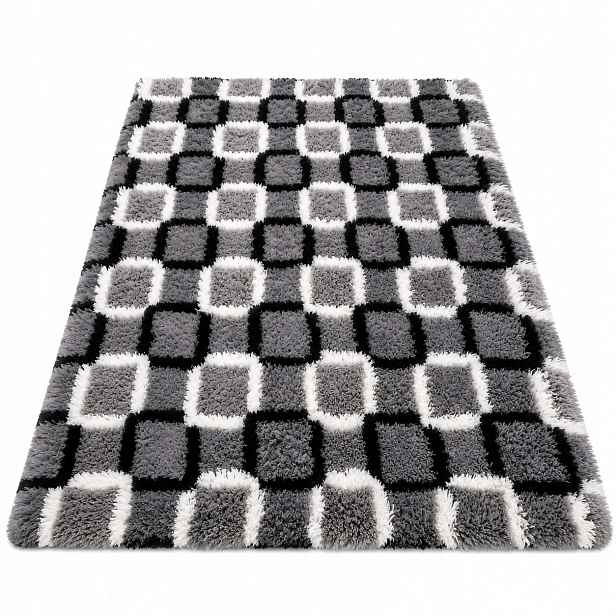 Koberec Shaggy Ombre protiskluzový moderní měkký obývací pokoj 200x300