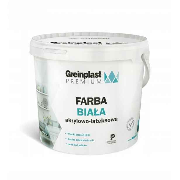 Barva Barva Greinplast Premium Bílá 10 L
