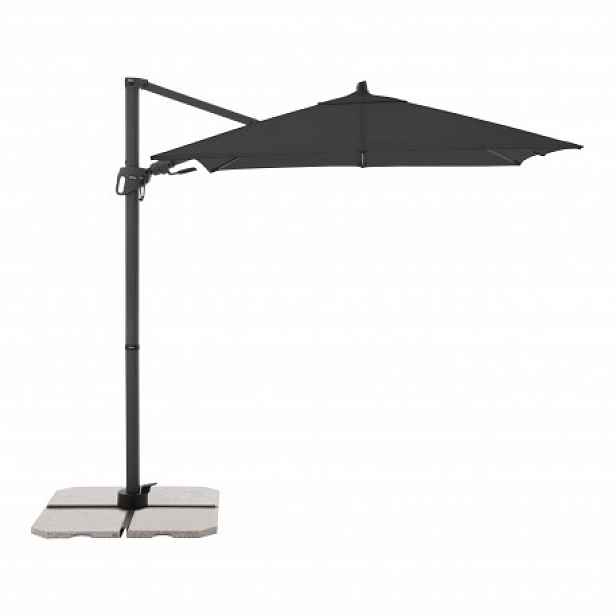 Zahradní slunečník s boční nohou Derby DERBY DX 210 x 210 cm- antracit