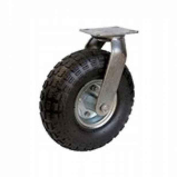 Otočné pojezdové kolo s pneumatikou d260/100kg, černá guma,kuličkové ložisk
