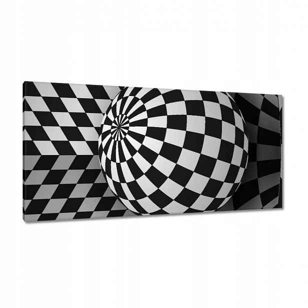 Obrazy 115x55 Abstrackja černobílá